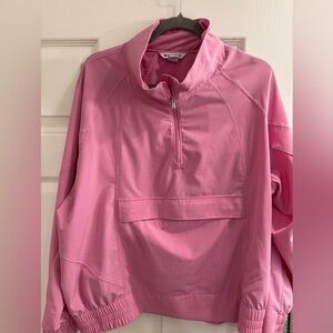 Athleta Pink Quarter-Zip Popover